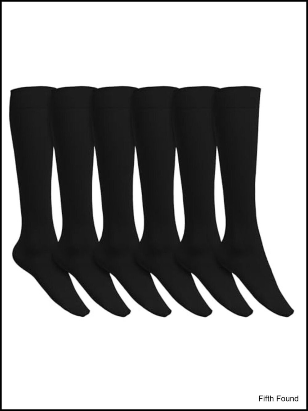 Women's Trouser Socks Opaque Stretchy Nylon Knee High